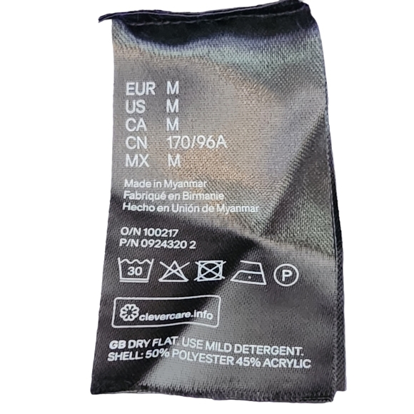 NWT H&M purple long-sleeve cable knit wool  sweater top jumper - Picture 10 of 15